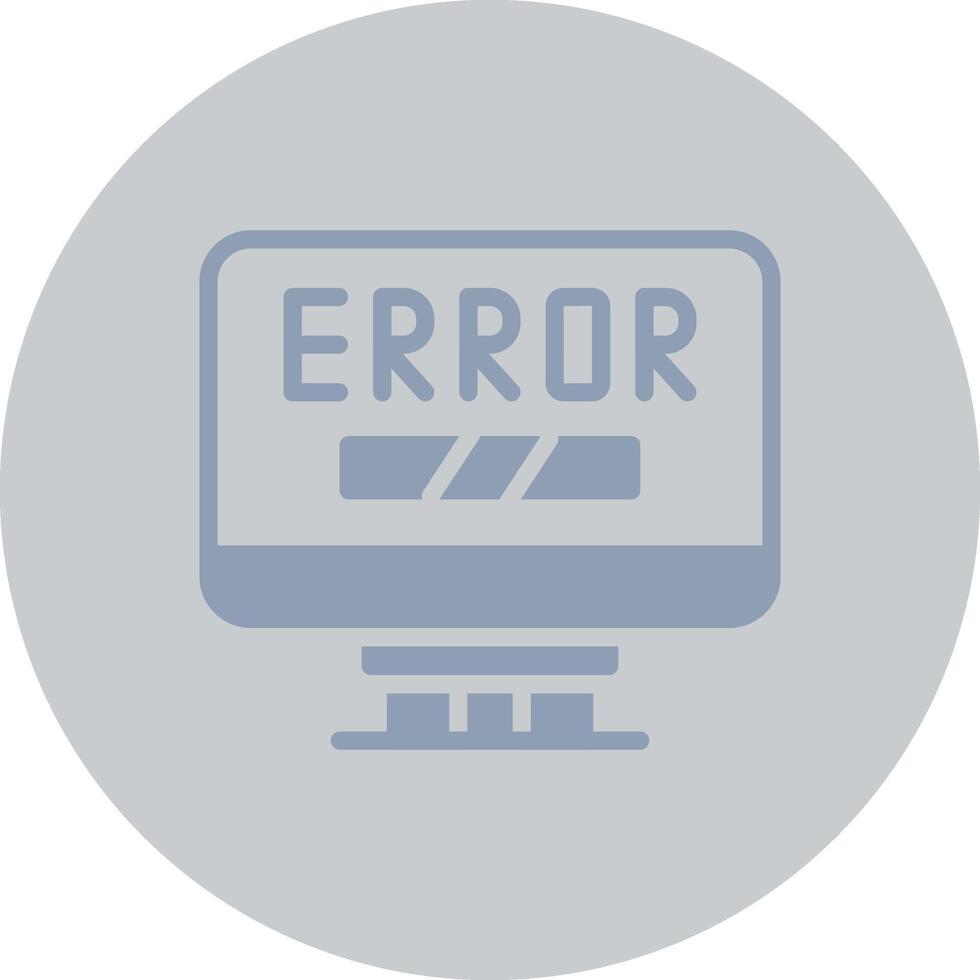 Error Creative Icon Design vector