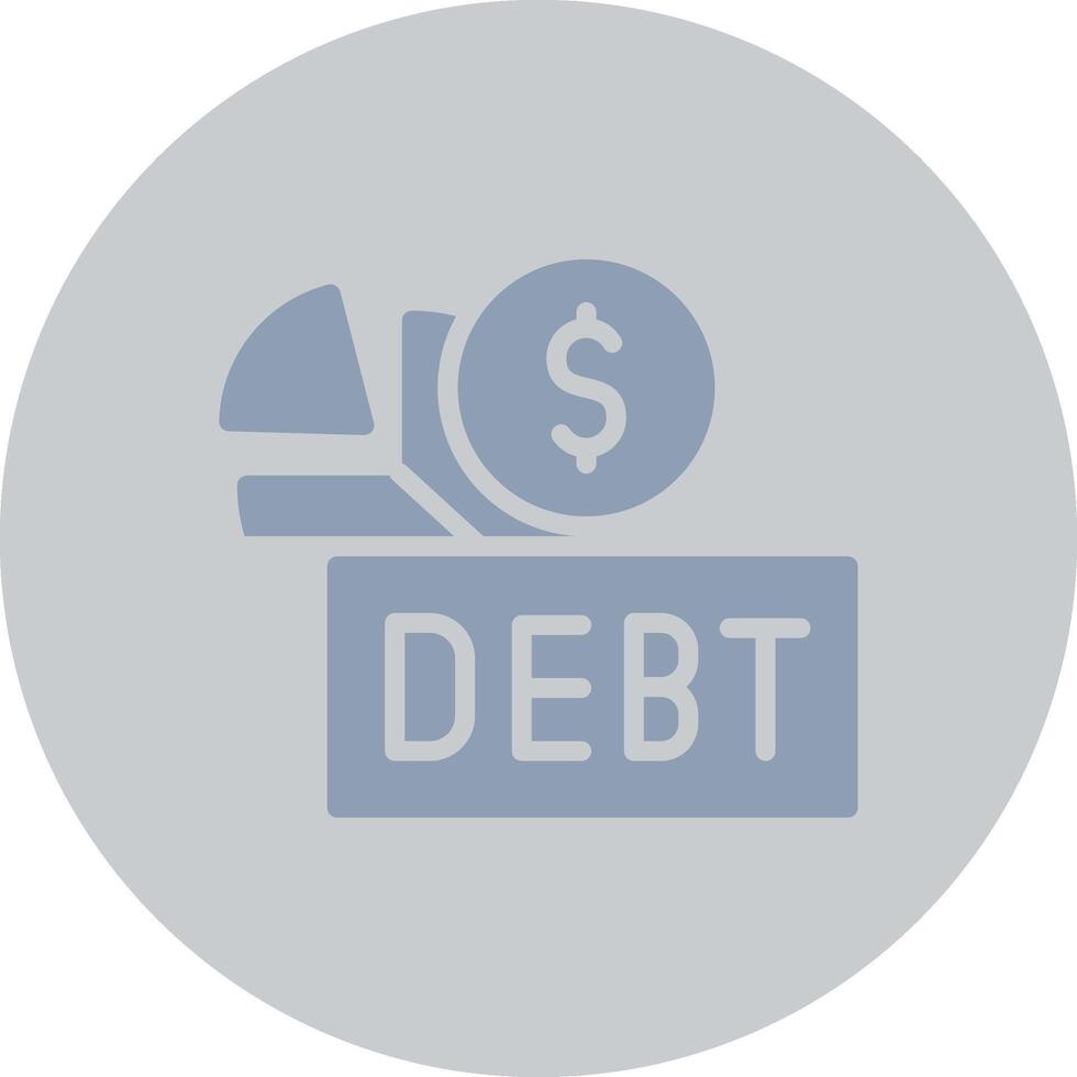 Debt Creative Icon Design vector