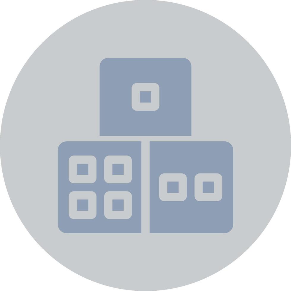 Dice Creative Icon Design vector