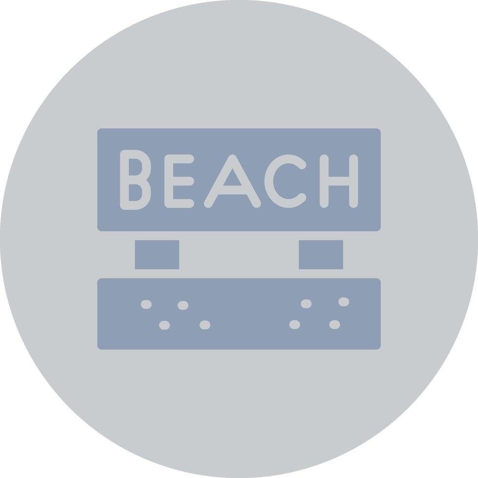 diseño de icono creativo de playa vector