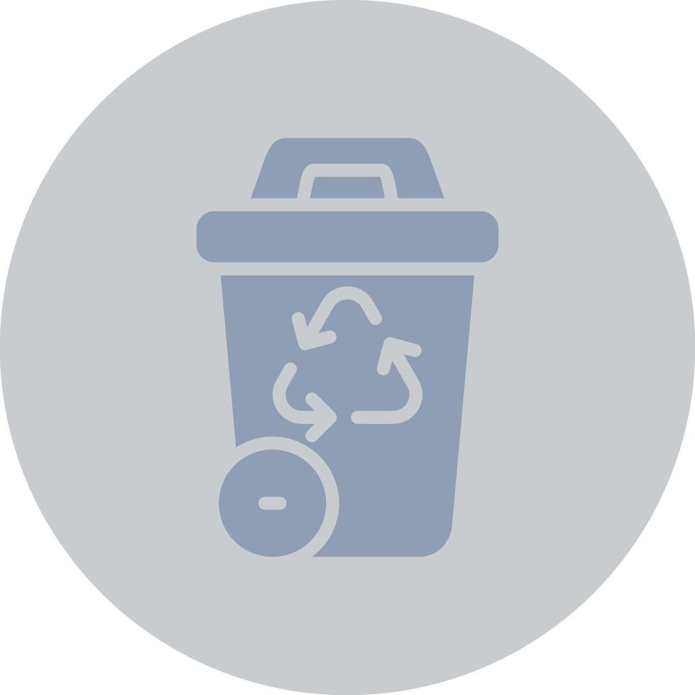 diseño de icono creativo de papelera de reciclaje vector