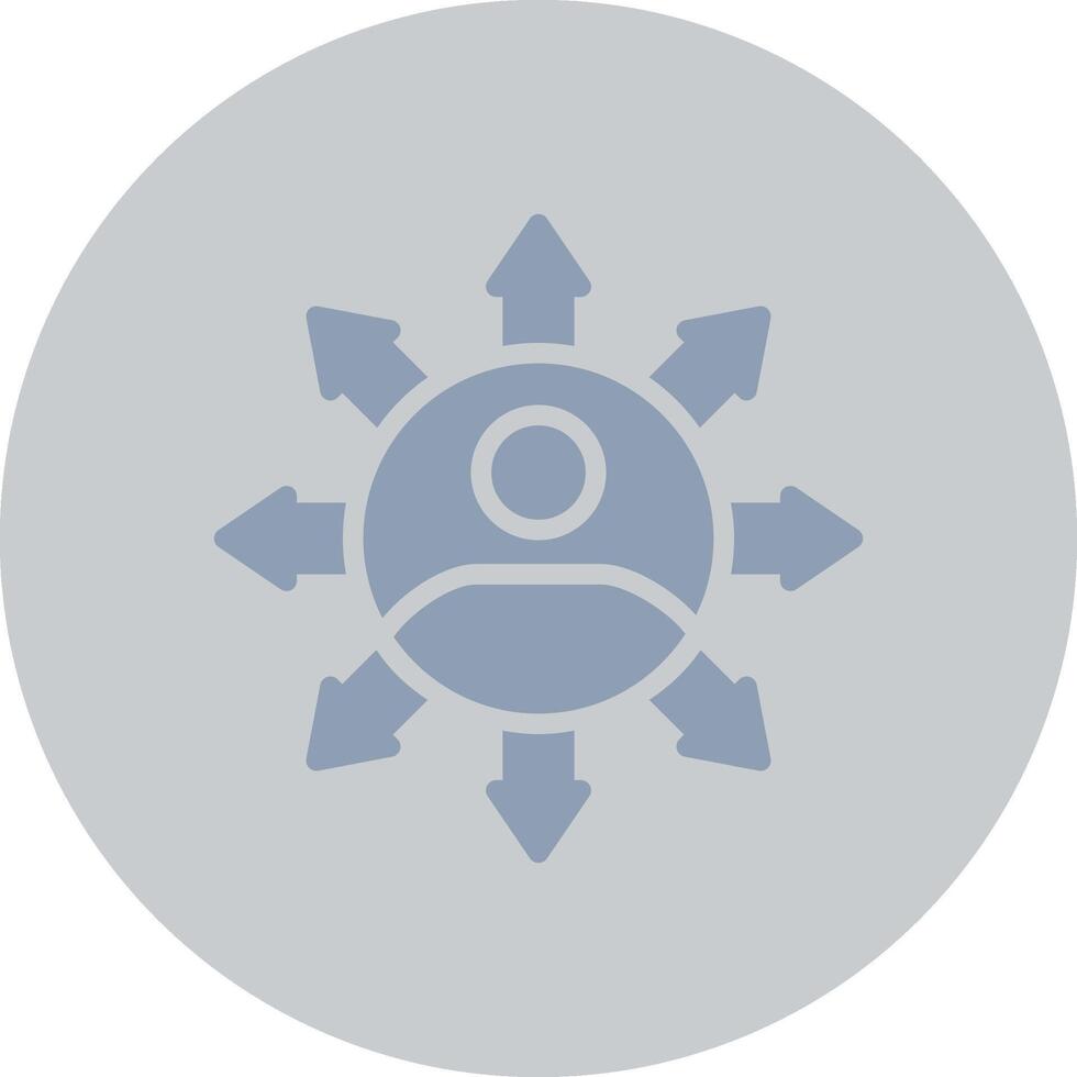 Influence Creative Icon Design vector