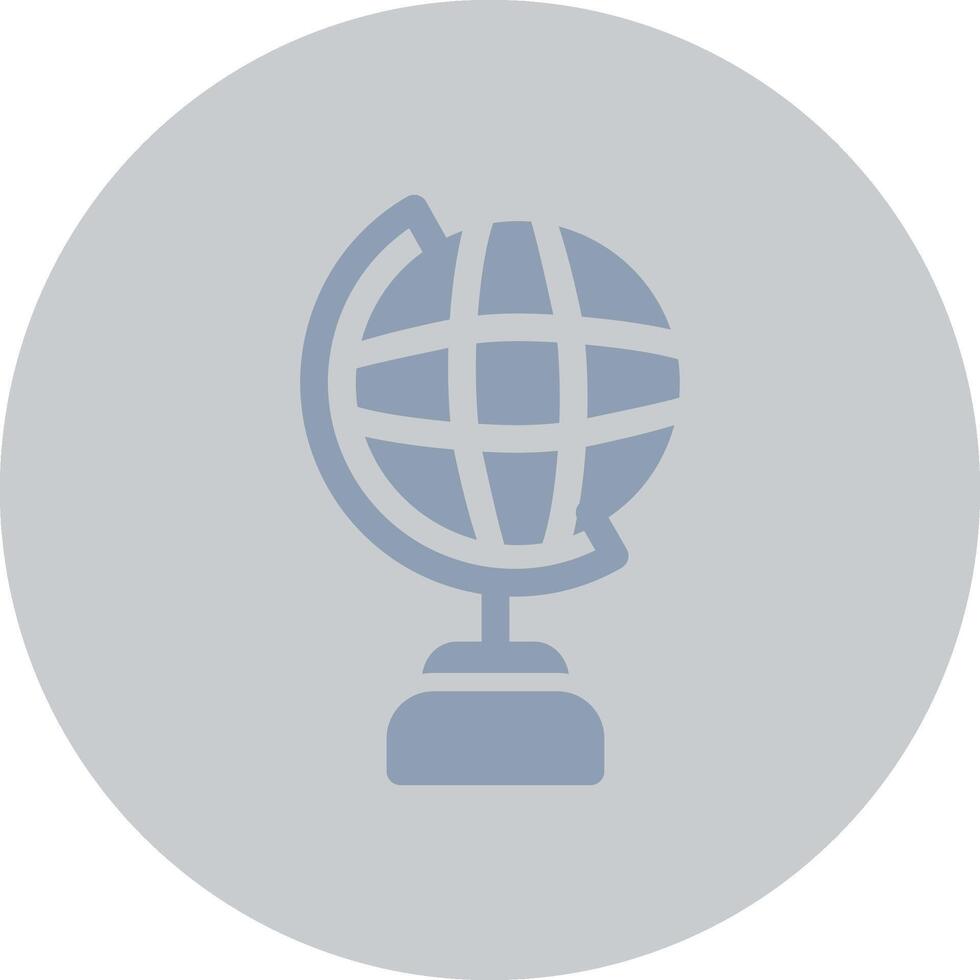 Globe Stand Creative Icon Design vector