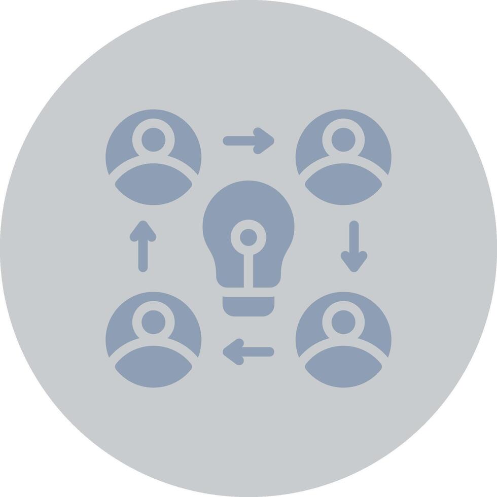 Collaboration Creative Icon Design vector