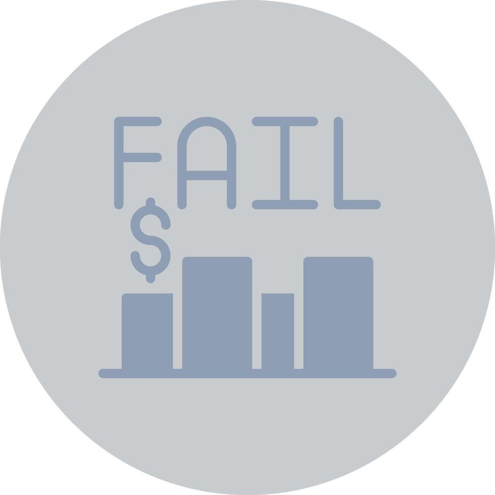 Business Fail Creative Icon Design vector