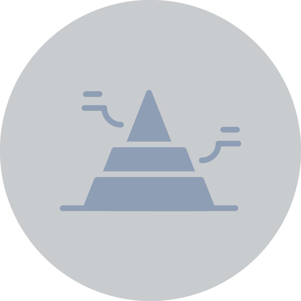 Basic Pyramid Creative Icon Design vector