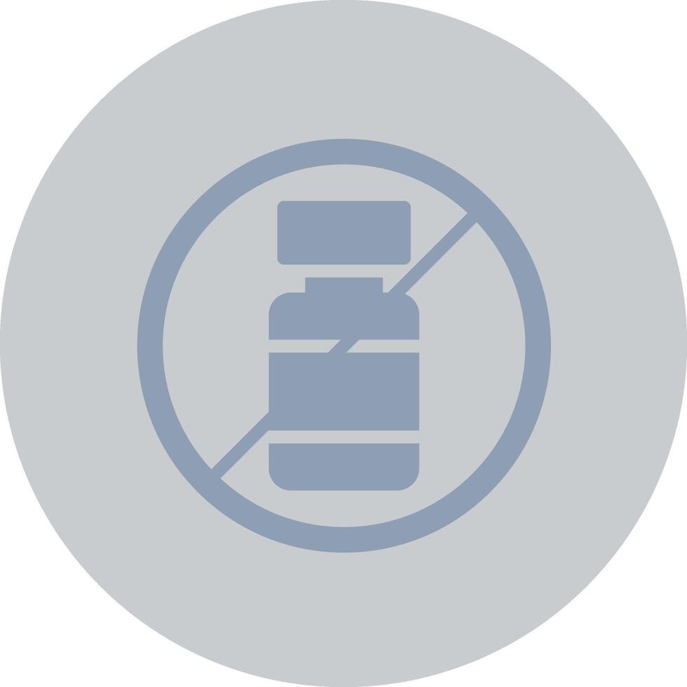 No Alcohol Creative Icon Design vector
