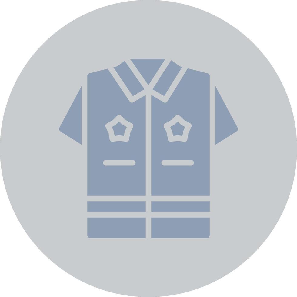 Police Uniform Creative Icon Design vector