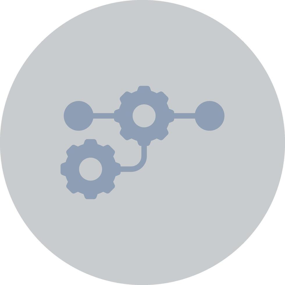 Workflow Process Creative Icon Design vector