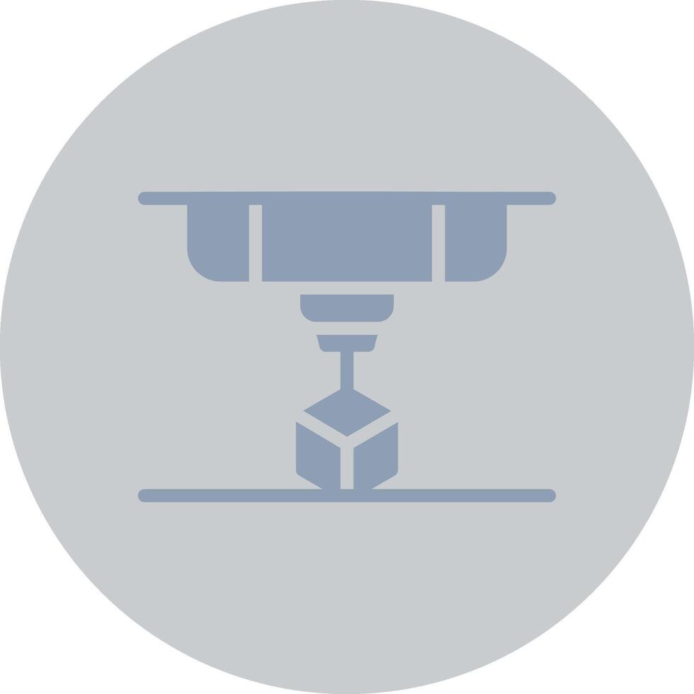 3D Printing Creative Icon Design vector