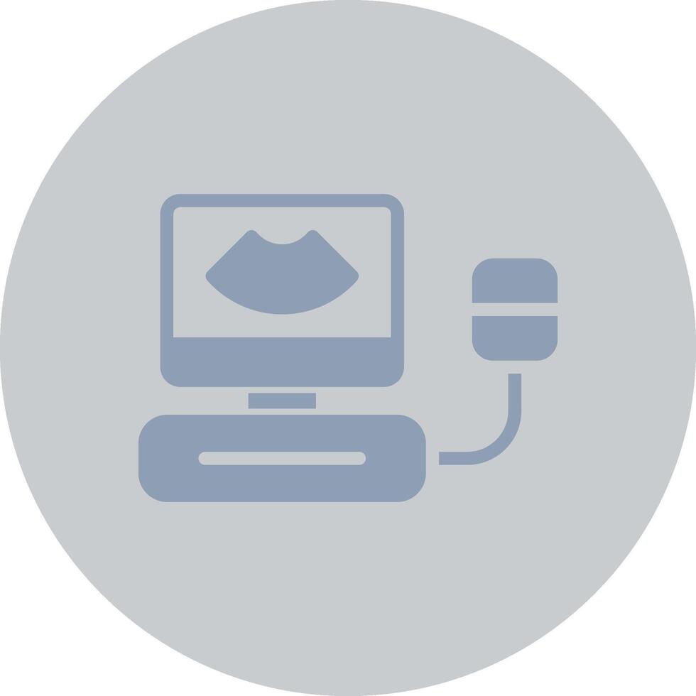 Ultrasound Creative Icon Design vector