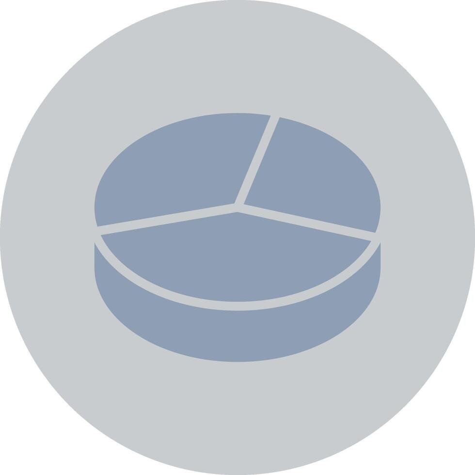 3D Pie Creative Icon Design vector