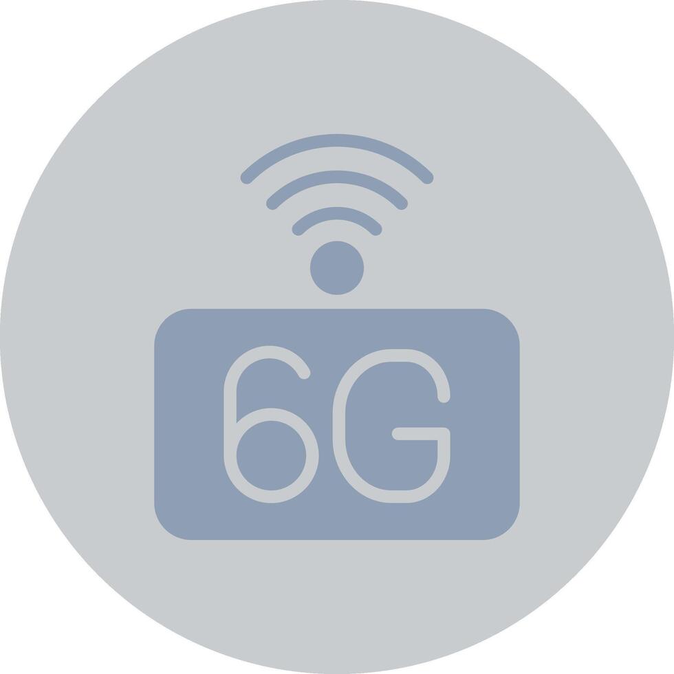 6G Network Creative Icon Design vector