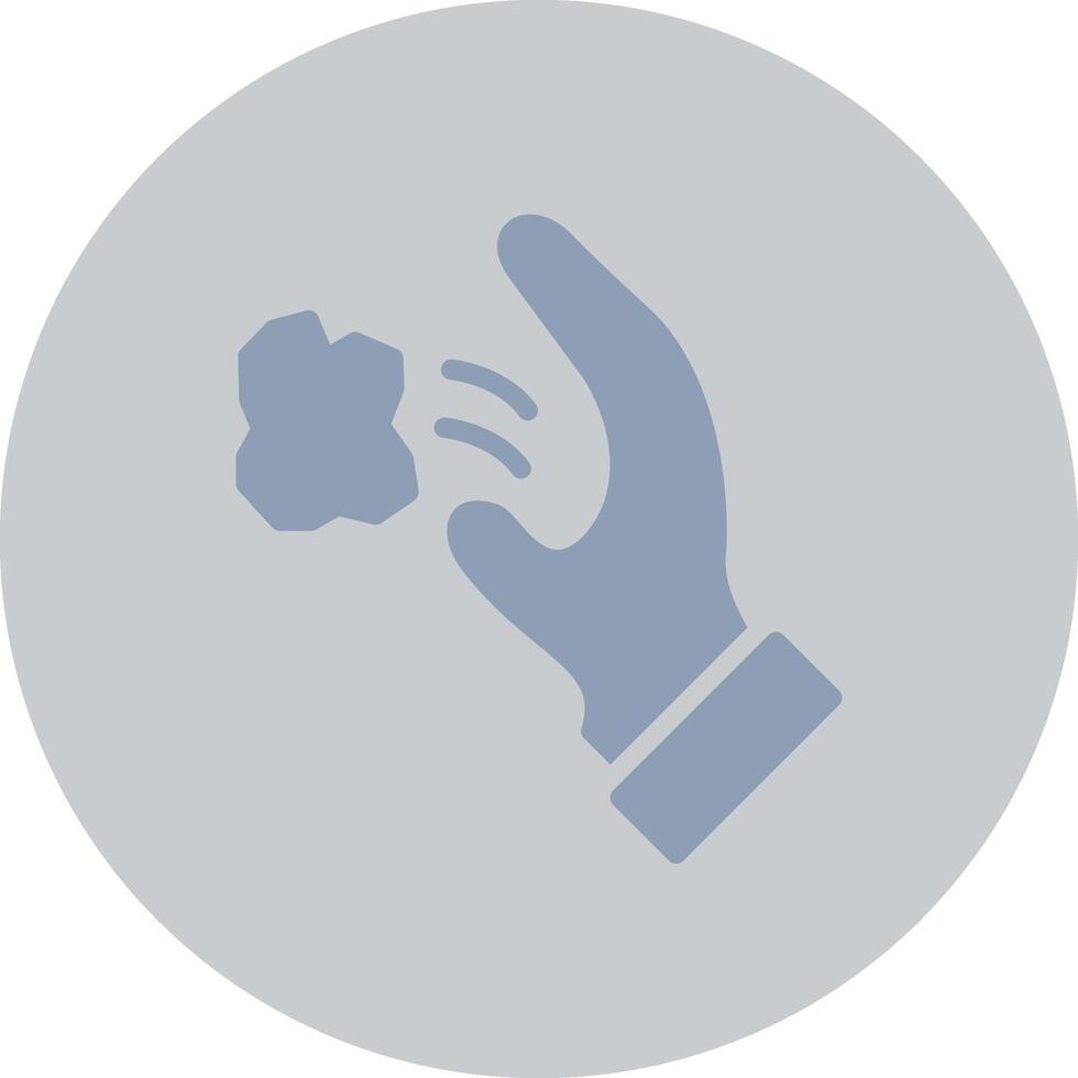 Throwing Trash Creative Icon Design vector