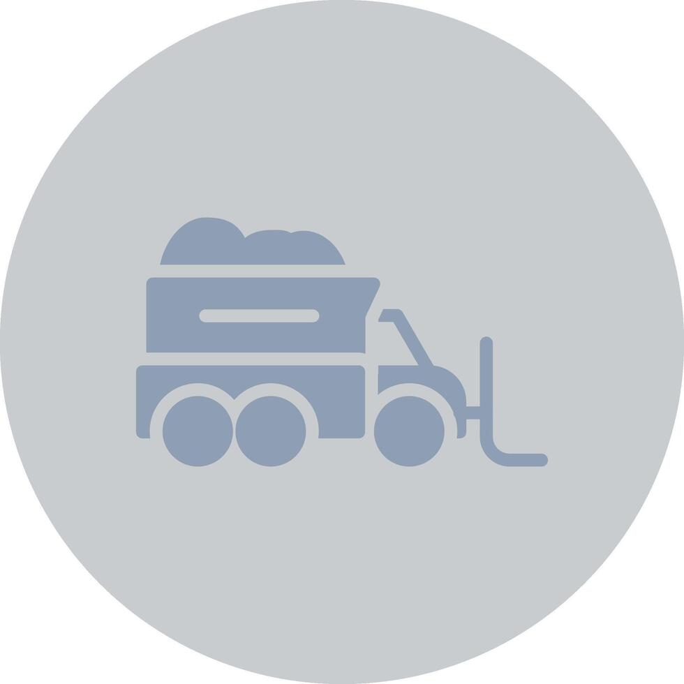 Snowplow Creative Icon Design vector