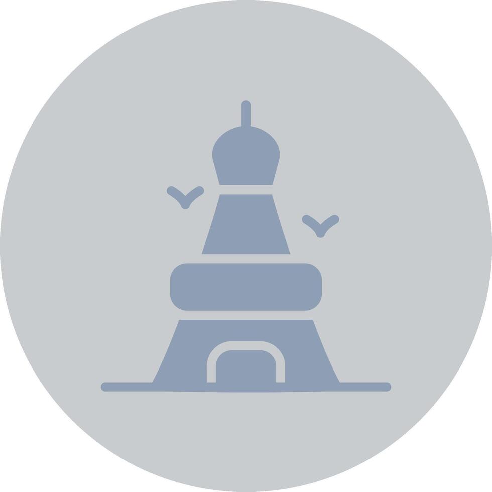 Eiffel Tower Creative Icon Design vector