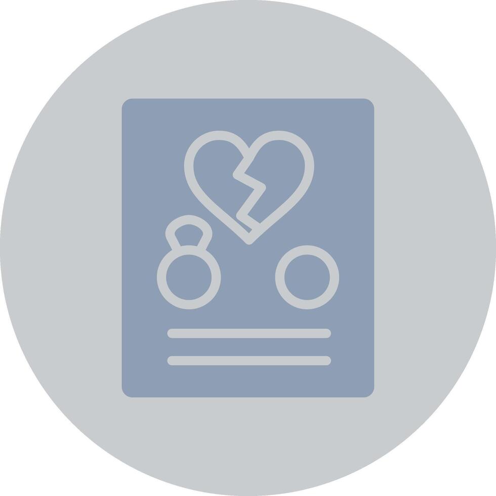 Divorce Creative Icon Design vector