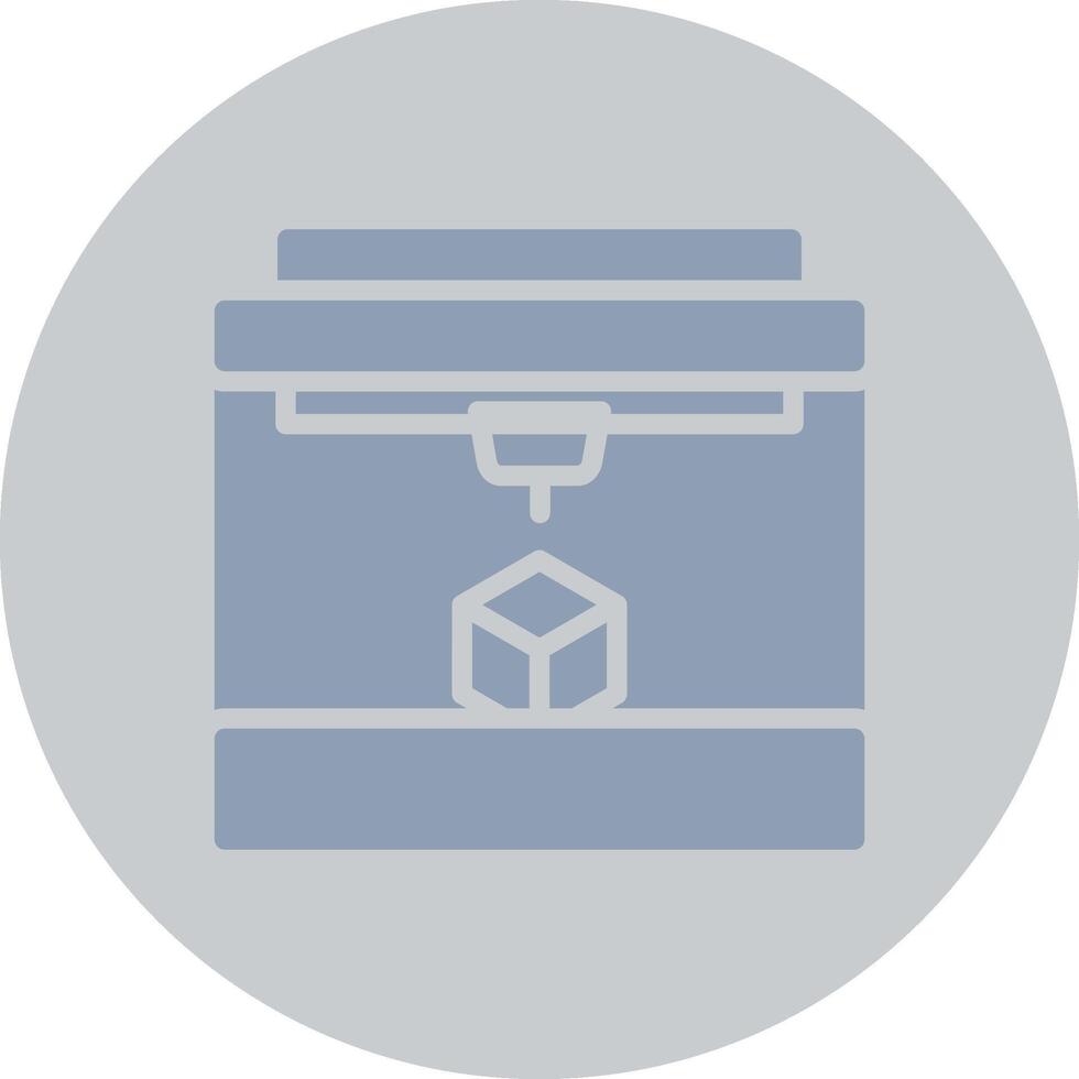 3D Printing Creative Icon Design vector
