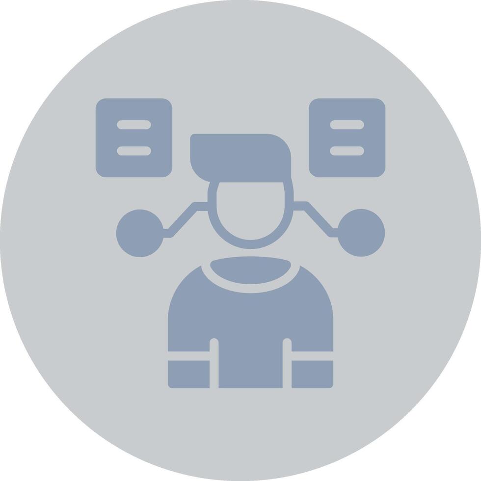 User Predictions Creative Icon Design vector