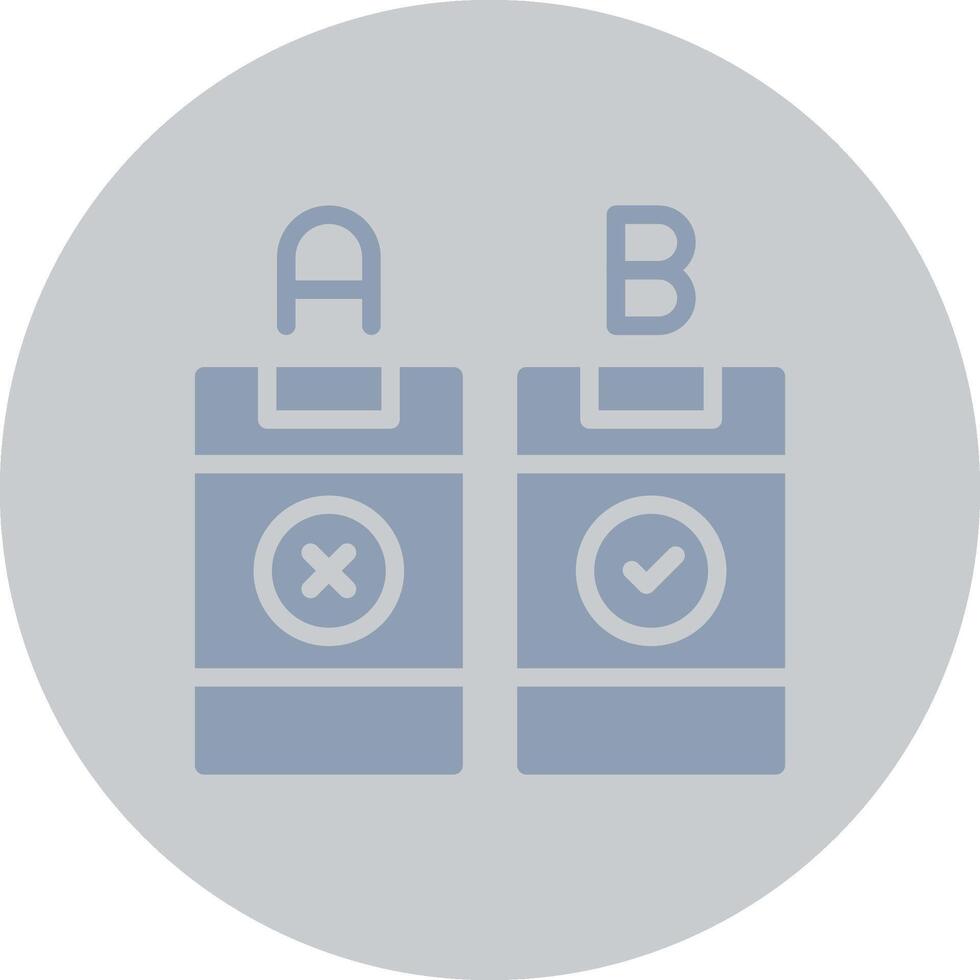 AB Testing Creative Icon Design vector