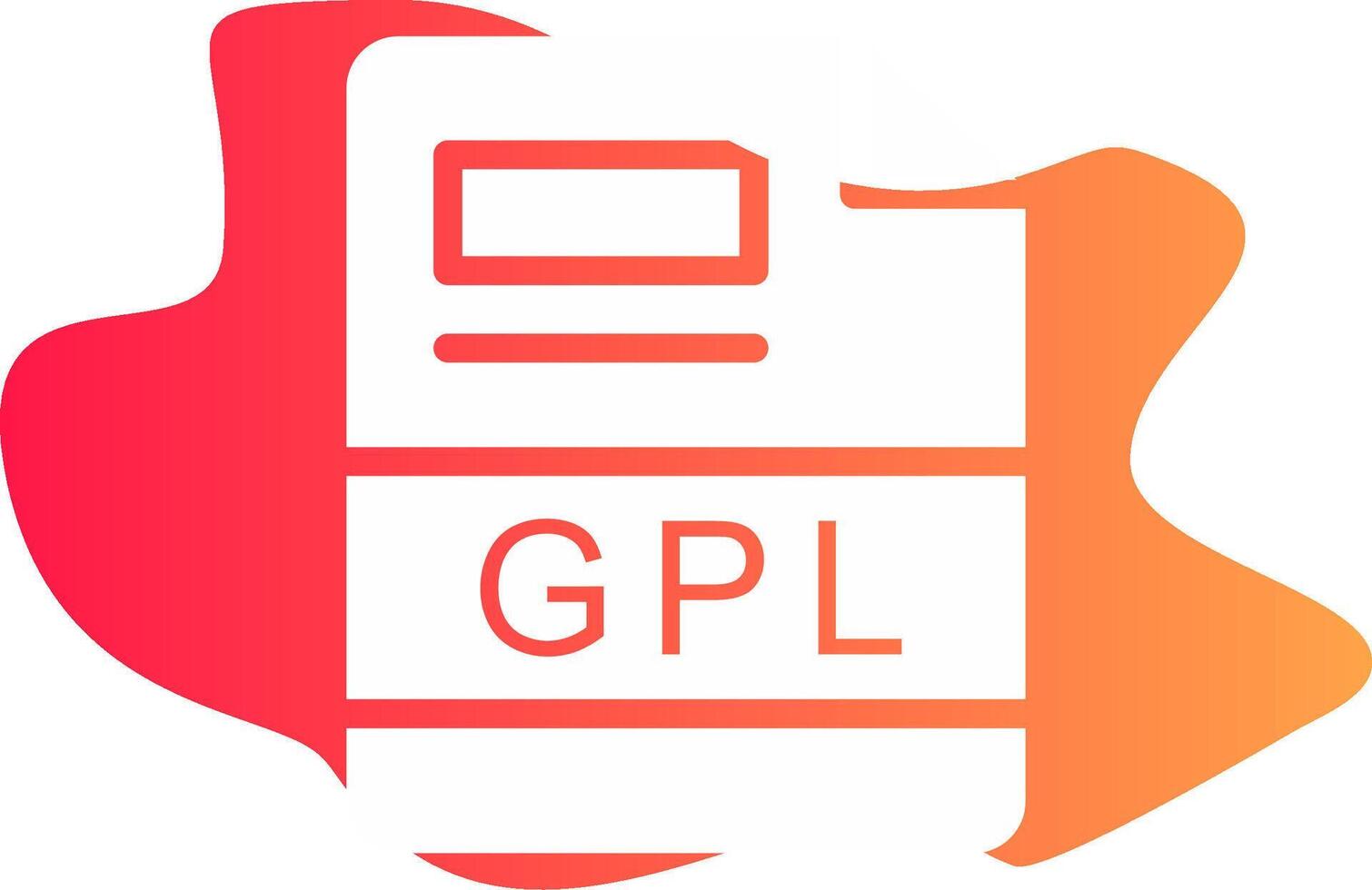 gpl creativo icono diseño vector