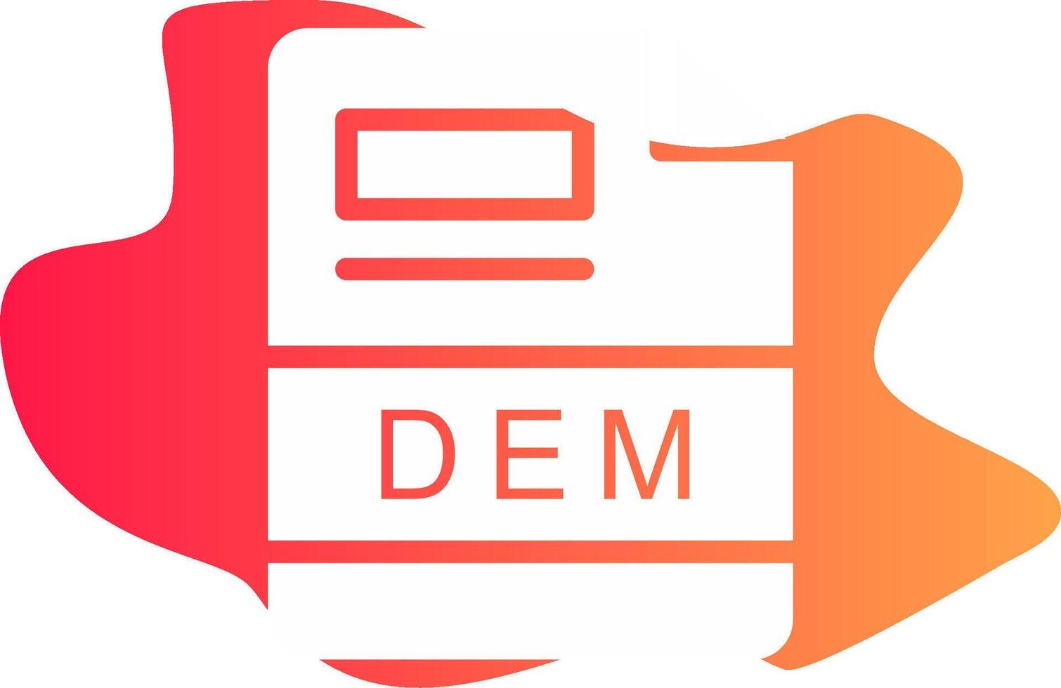 DEM Creative Icon Design vector