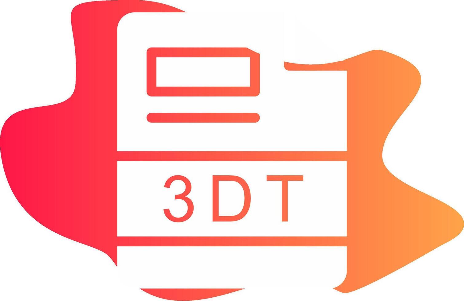 3DT Creative Icon Design vector
