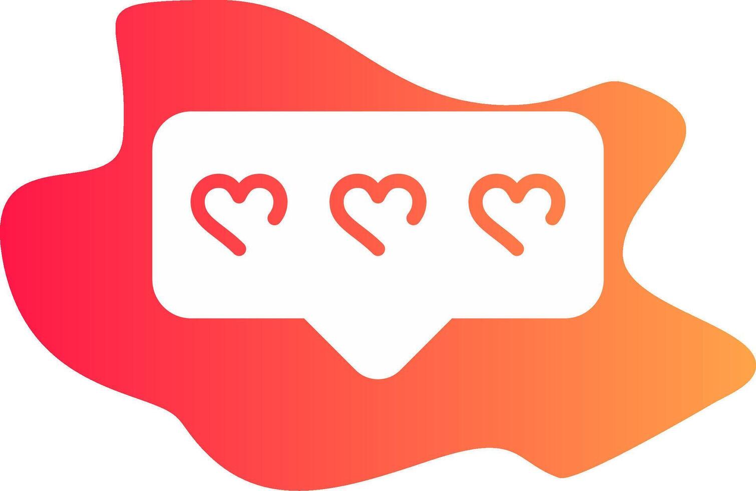 Comment Heart Creative Icon Design vector