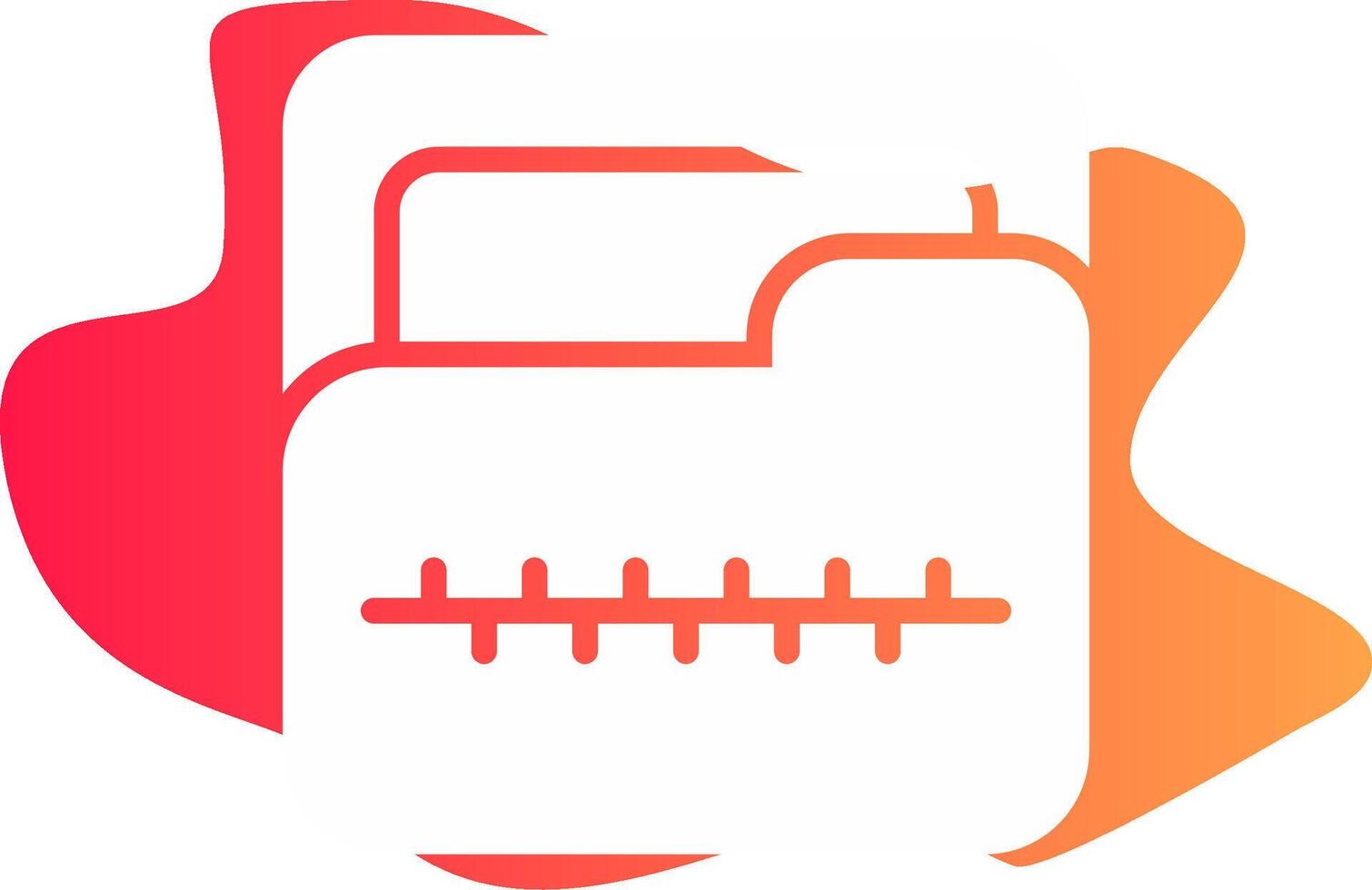 Zip Folder Creative Icon Design vector