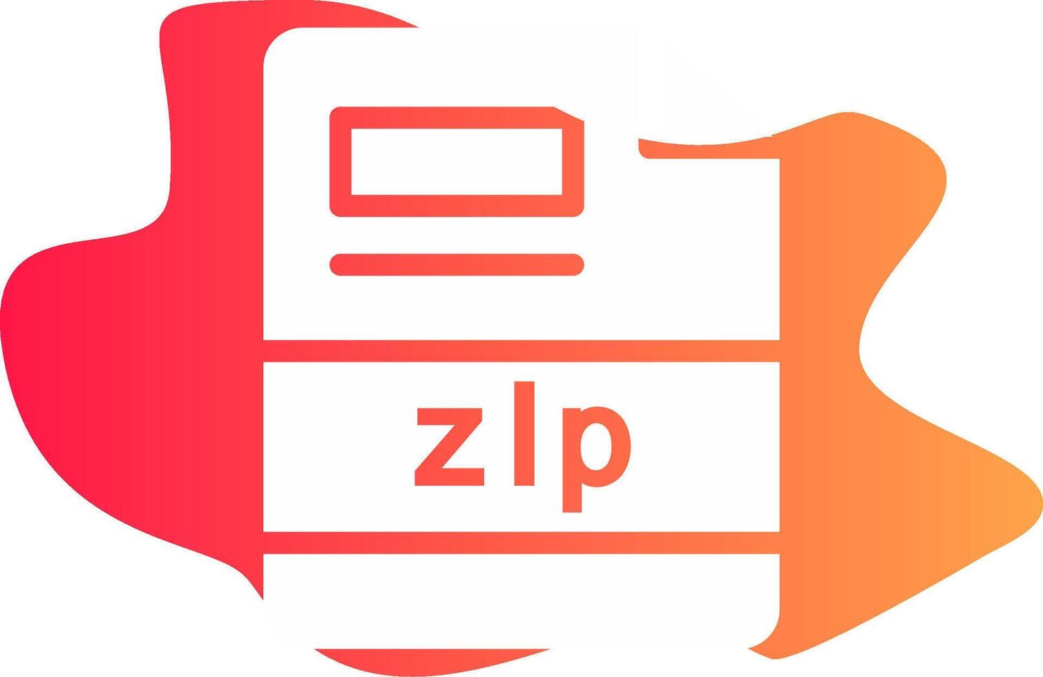 zip Creative Icon Design vector