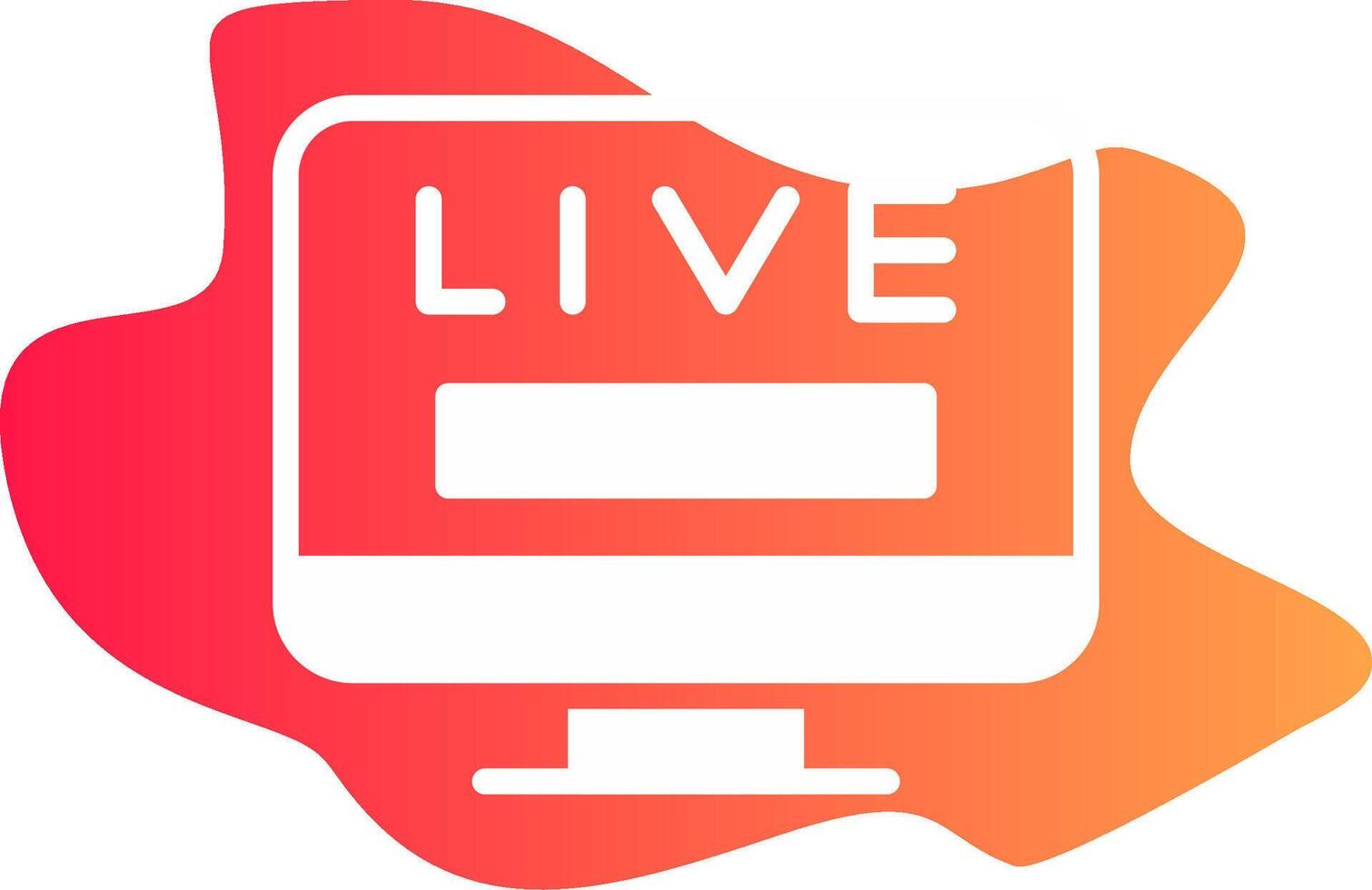 Live TV Creative Icon Design vector