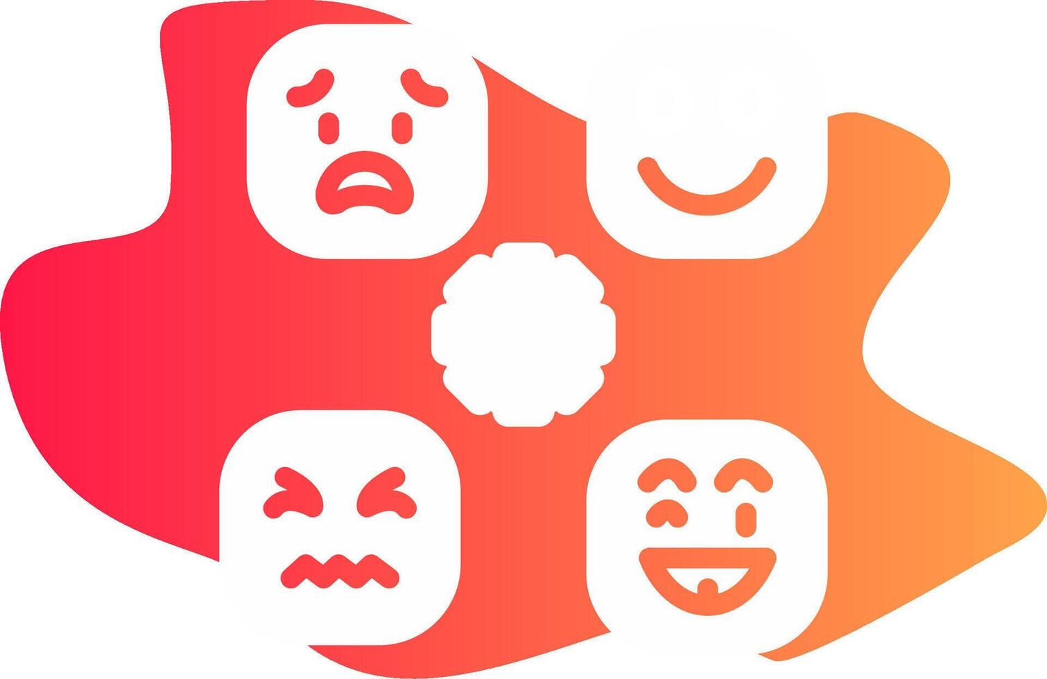 Perceiving Emotions Creative Icon Design vector