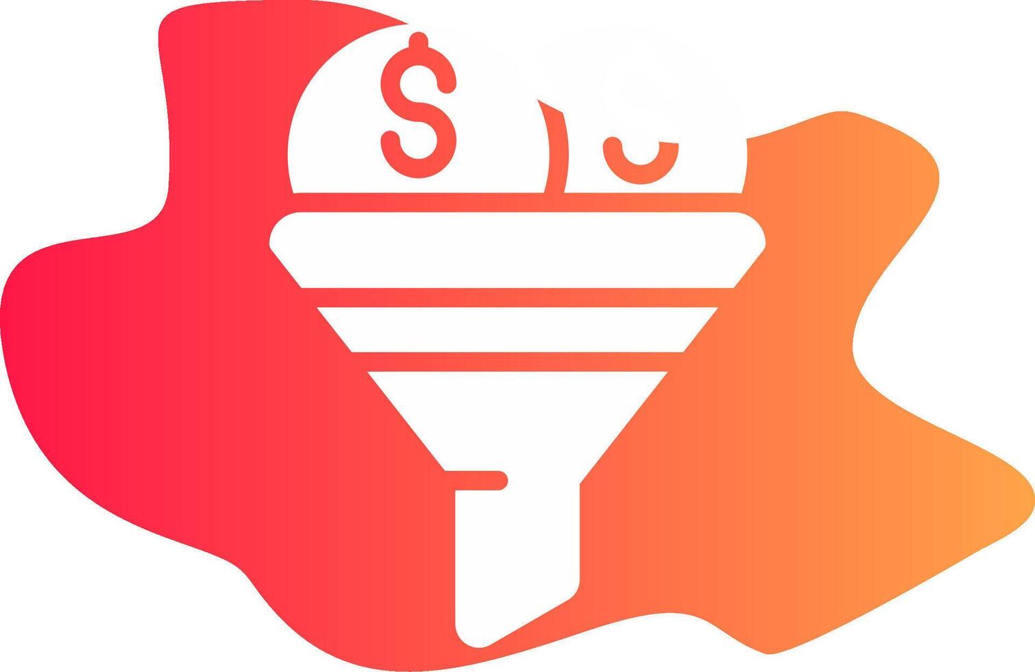 Sales Funnel Creative Icon Design vector