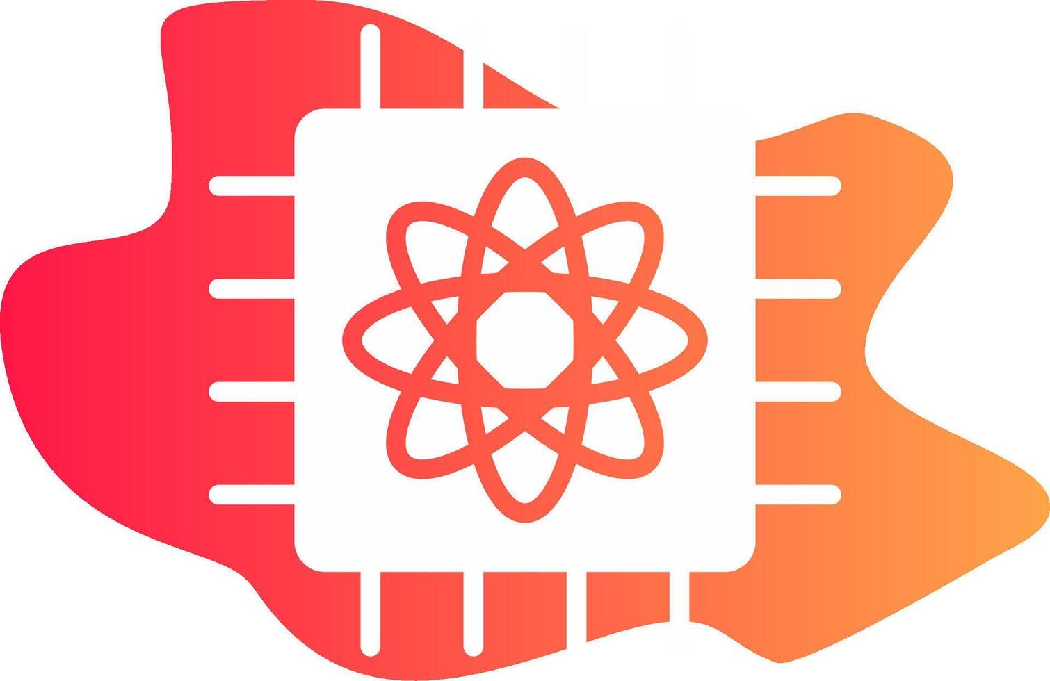 Quantum Computer Creative Icon Design vector