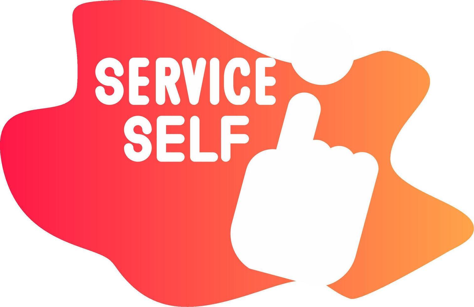 Self Service Creative Icon Design vector
