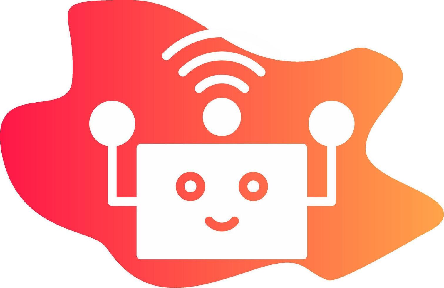 Robot Assistant Creative Icon Design vector