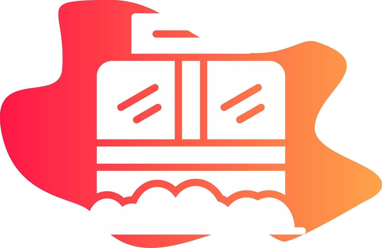 Ticket Box Creative Icon Design vector