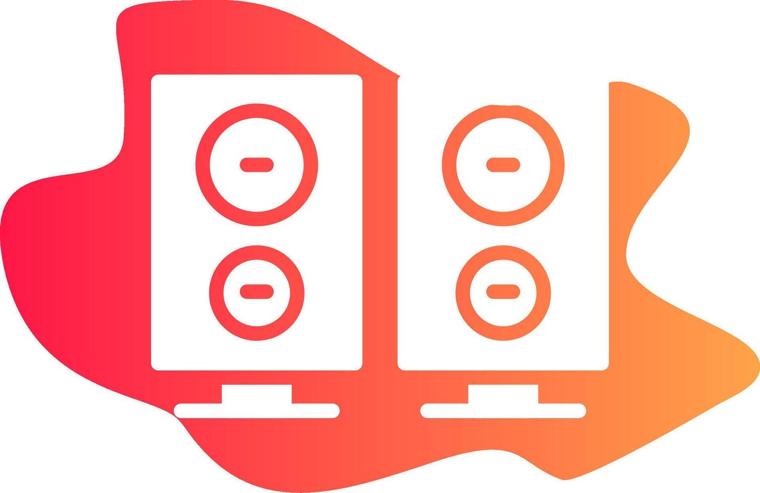 diseño de icono creativo de altavoces vector