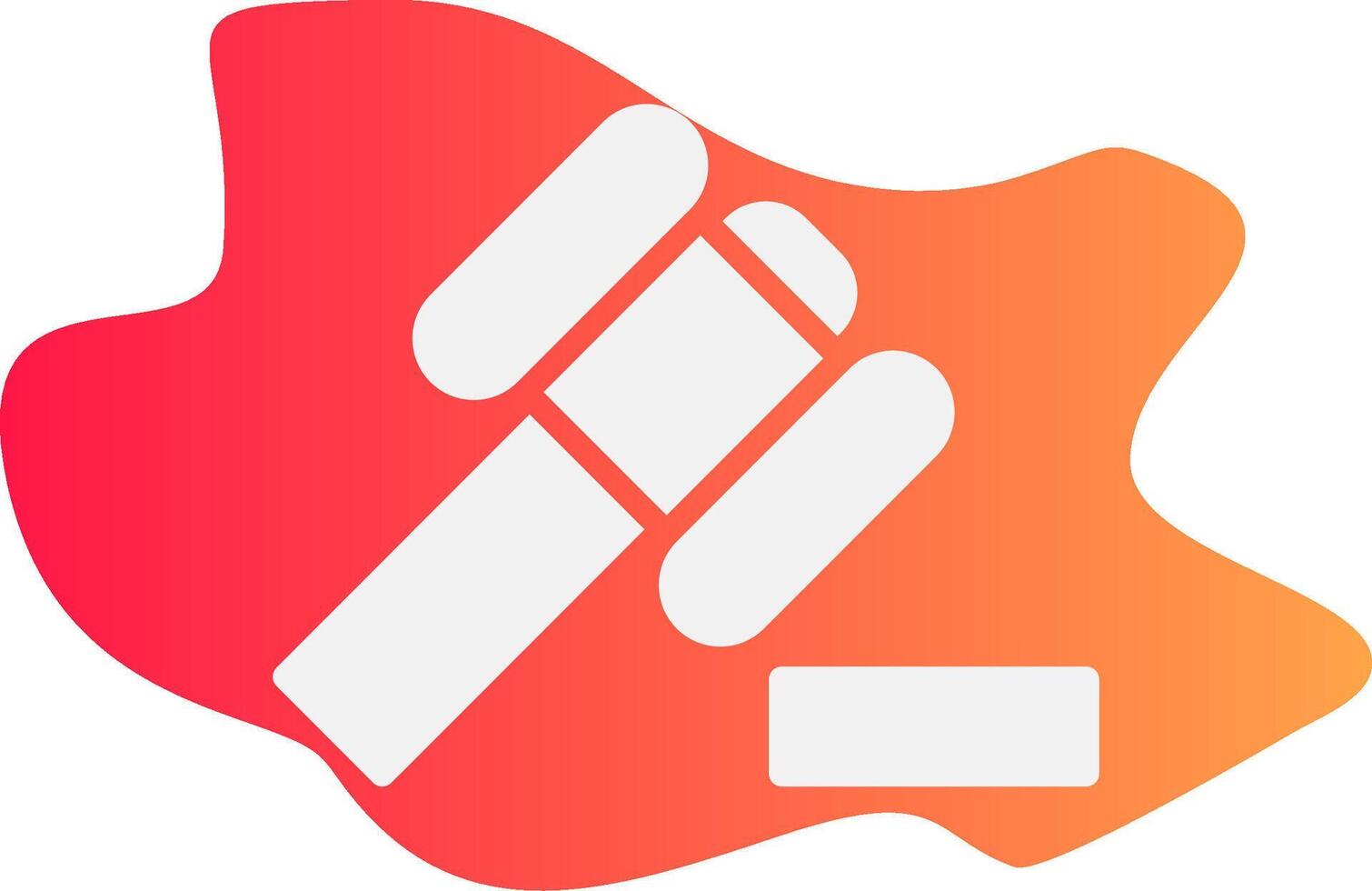 Law Hammer Creative Icon Design vector