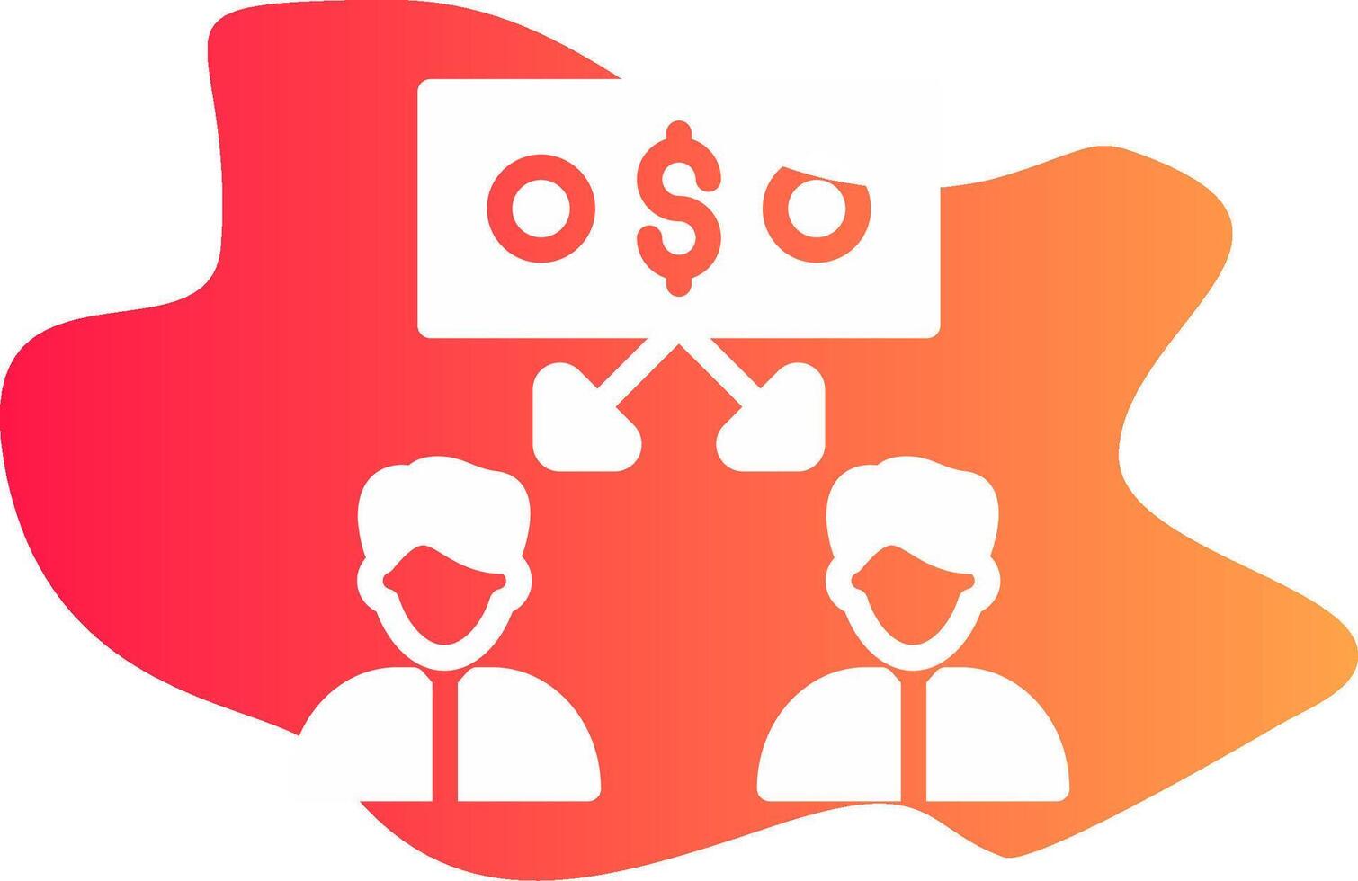 Peer to Peer Lending Creative Icon Design vector