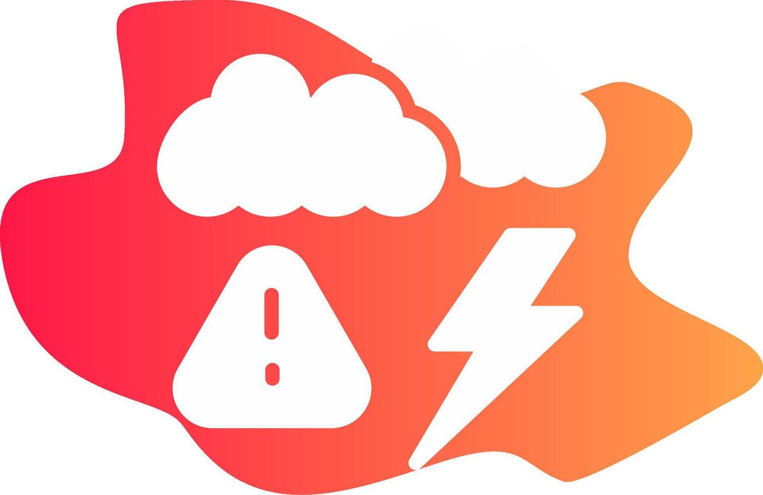Weather Alert Creative Icon Design vector