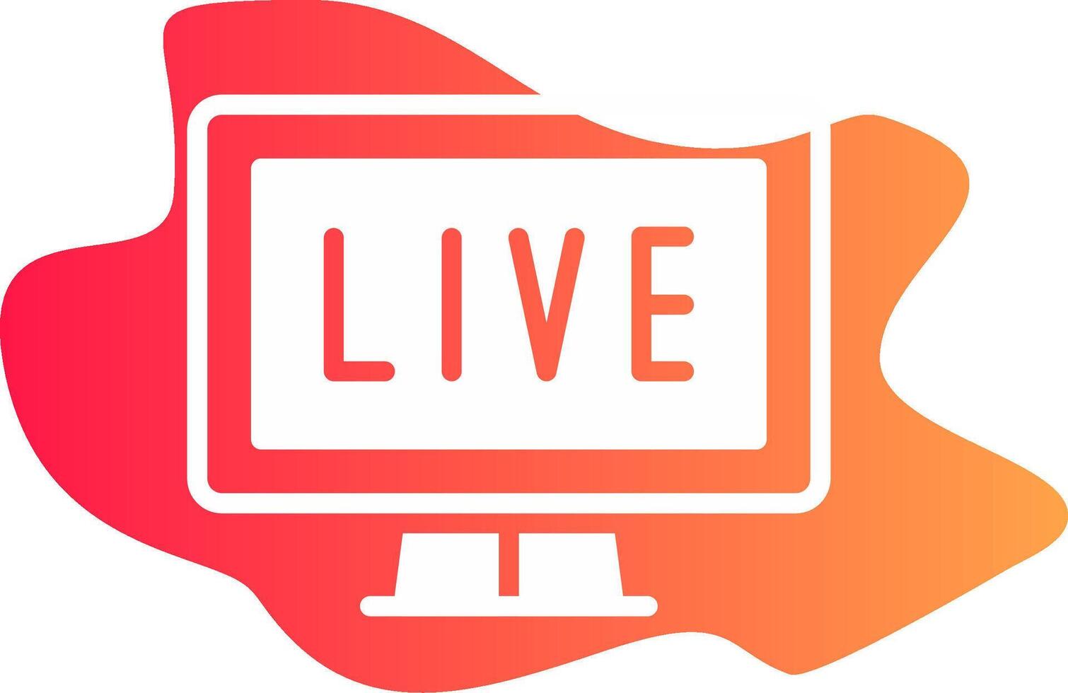 Live Streaming Creative Icon Design vector