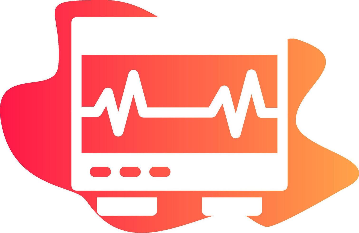 Electrocardiogram Creative Icon Design vector