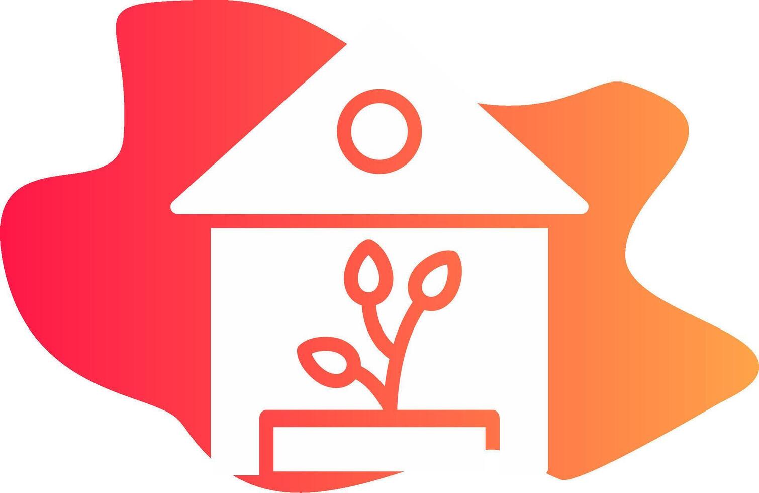 Greenhouse Creative Icon Design vector