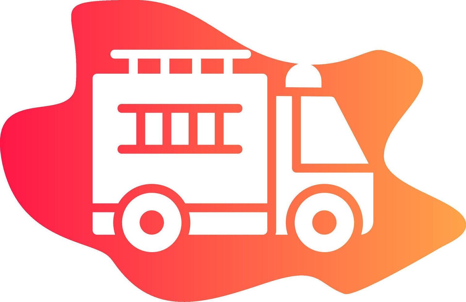 Firefighter Truck Creative Icon Design vector