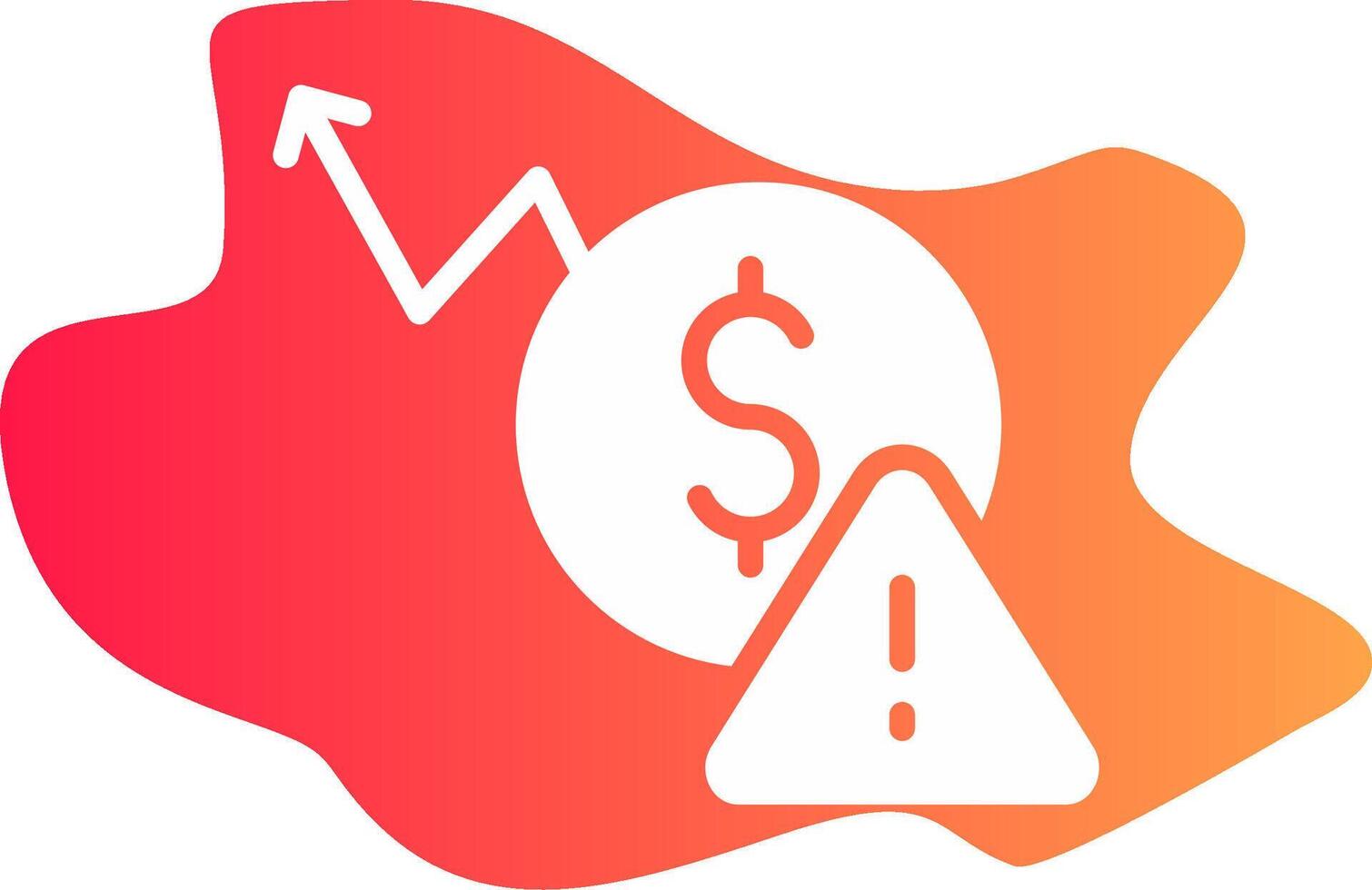 Macroeconomic Risk Creative Icon Design vector