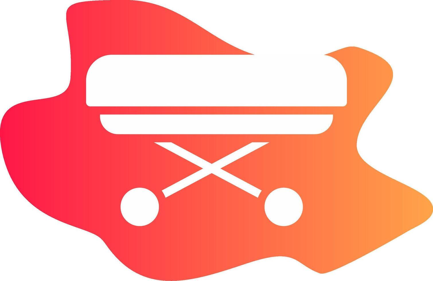 Hospital Bed Creative Icon Design vector