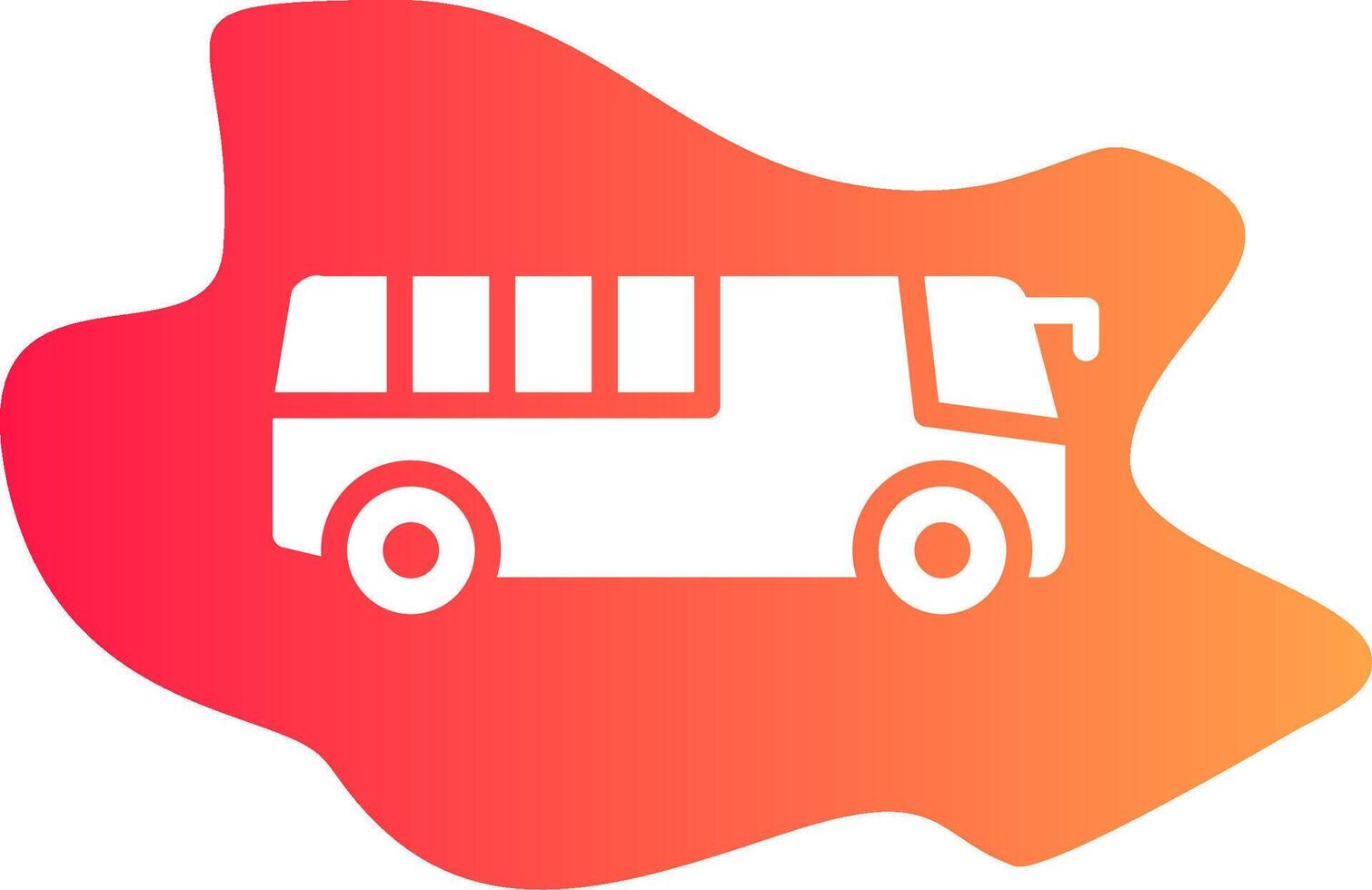 Bus Creative Icon Design vector