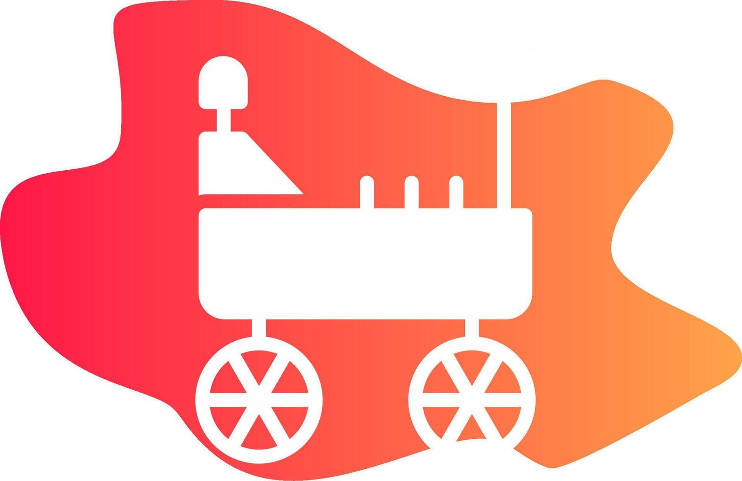 Mars Rover Creative Icon Design vector
