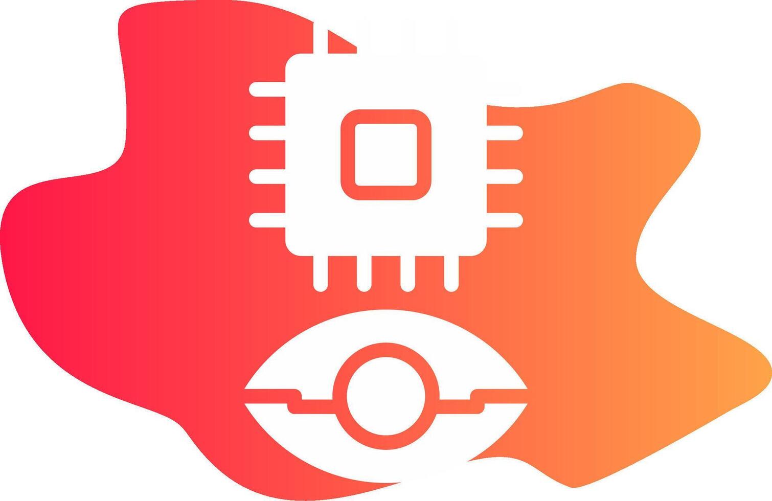 Eye Augmentation Creative Icon Design vector
